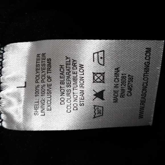 Reason mens hood pull over size L NWT - Picture 7 of 7